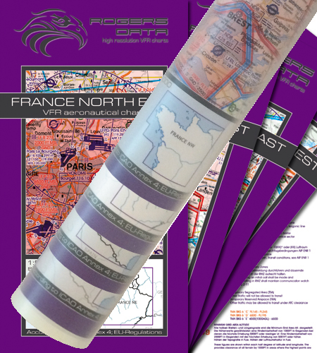 France Set of 4 Wallcharts 500k