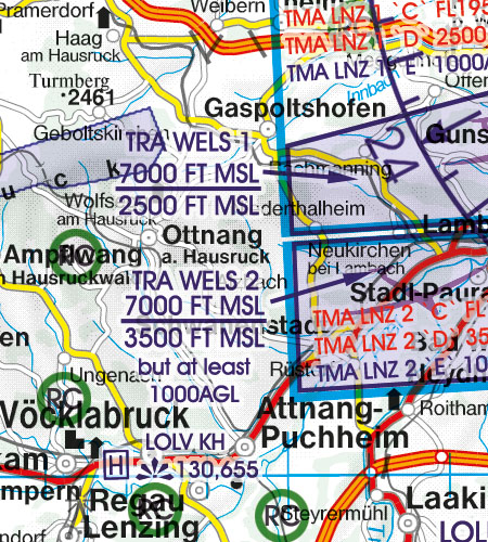 Austria VFR Chart TRA