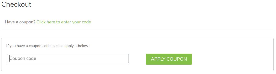 Checkout Coupone Code