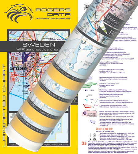 Schweden VFR Karten Wandkarten