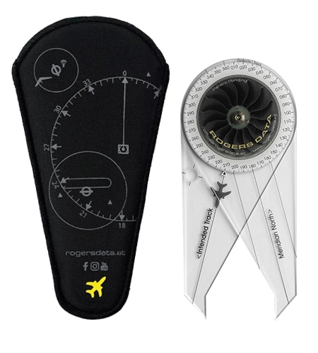 Navigationszirkel Nylontasche Rückseite