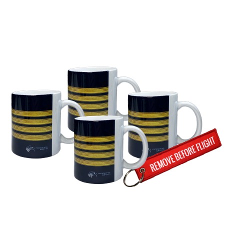 Mugs Pilot Stripes Captain