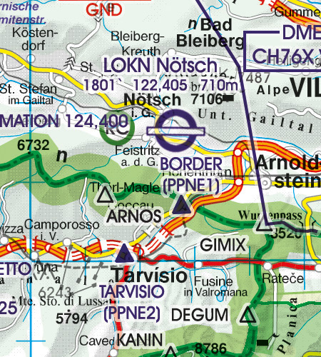 Grenzüberflugspunkte Border Crossing Points