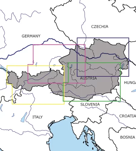 Rogers Data Österreich VFR ICAO Karte 200k.