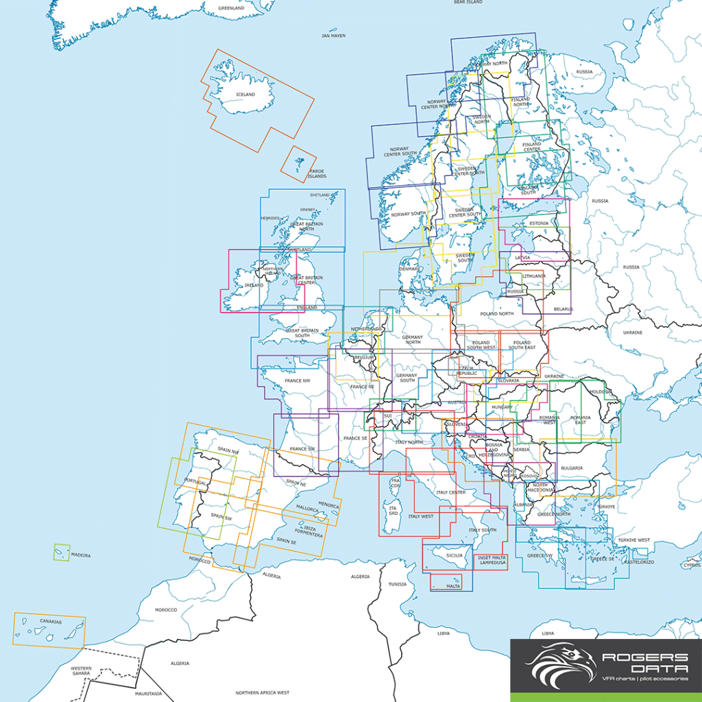 VFR ICAO Charts of whole Europe VFR ICAO Charts Europe 500k