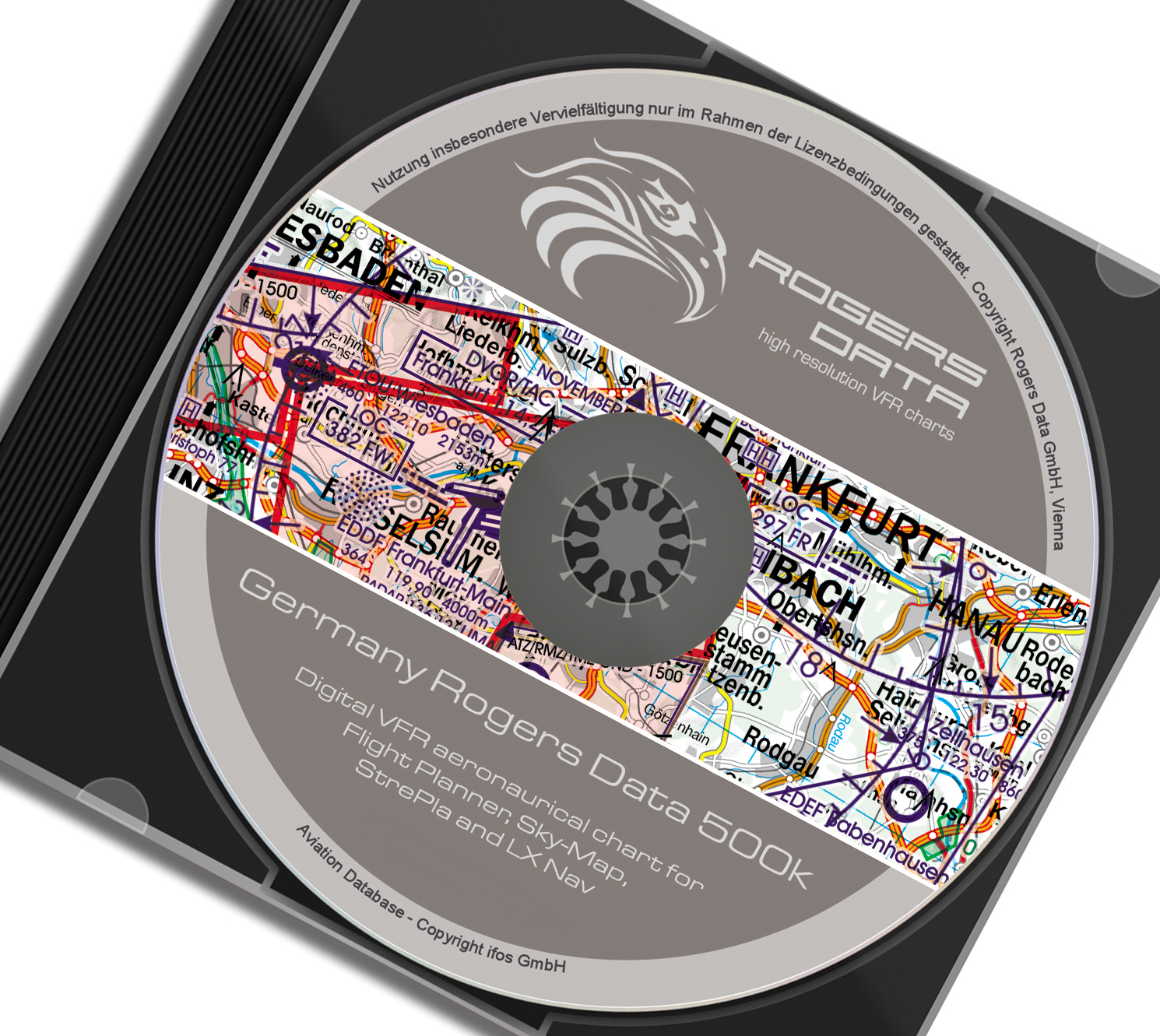 icao karte ipad CD Germany VFR Aeronautical Chart – ICAO Chart 500k   Rogers Data