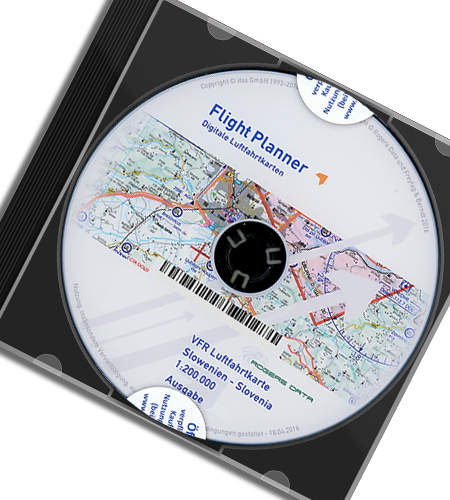 icao karte digital CD Slowenien VFR Luftfahrtkarte   ICAO Karte 200k