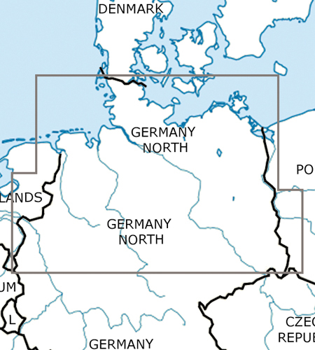 ortsmissweisung icao karte Deutschland Nord VFR Luftfahrtkarte   ICAO Karte   Sichtflugkarte 500k