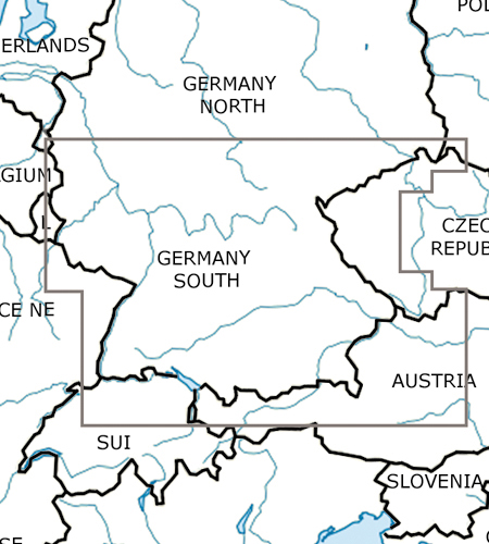 Deutschland VFR ICAO Karte