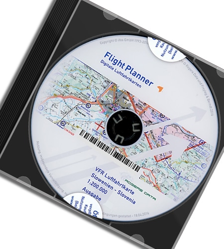 Digitale Karte Slowenien ICAO VFR Karte 200k