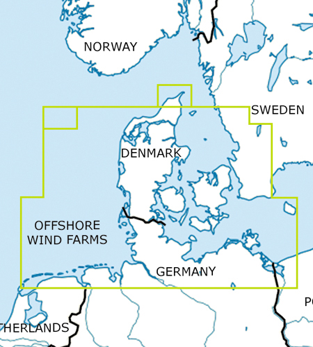 Dänemark VFR ICAO Karte