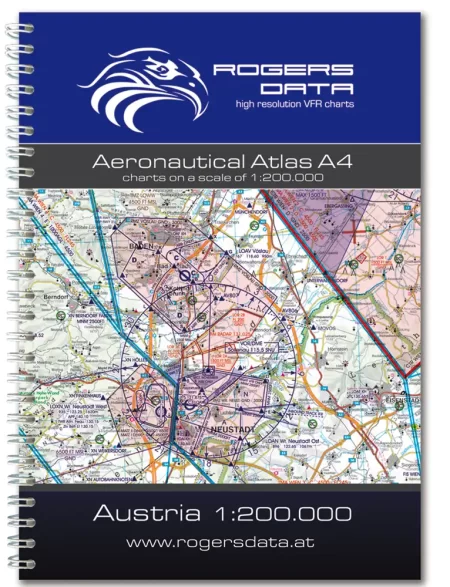 Cover of the Aeronautical VFR Atlas of Austria in 200k