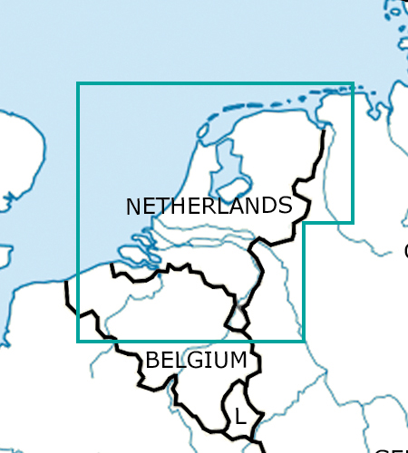 Niederlande VFR ICAO Karte