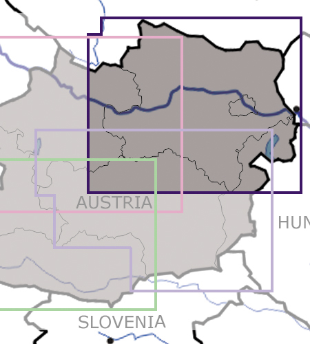 Niederösterreich-Wien VFR ICAO Karte