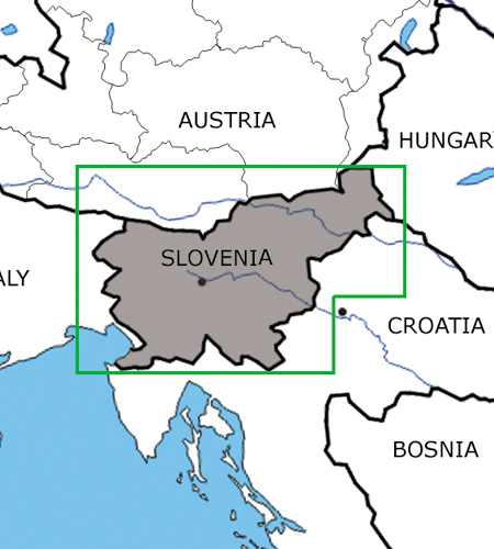 Slowenien VFR ICAO Karte