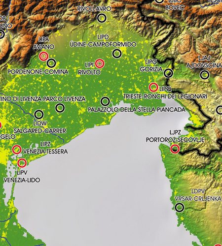 Flugplatze Europas Sud Wandkarte 2 500k Rogers Data