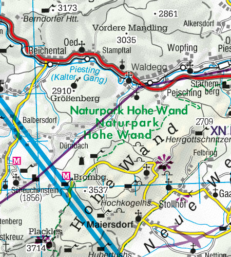 Wien Noe VFR Luftfahrtkarte Naturschutzgebiet