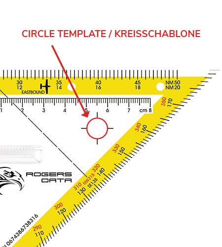 Protractor Triangle Circle Template EASA ICAO Rogers Data
