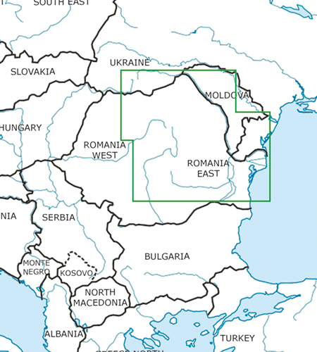 Romania East VFR Aeronautical Chart – ICAO