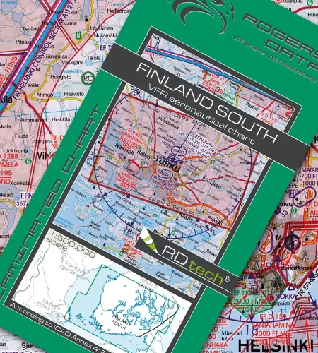 VFR ICAO Sichtflugkarte Finnland Süd in 500k