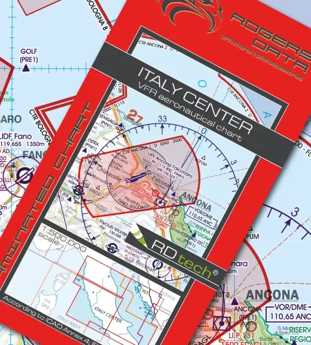 VFR ICAO Sichtflugkarte für Italien Zentrum in 500k