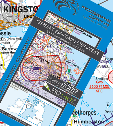 England Zentrum VFR ICAO Karte