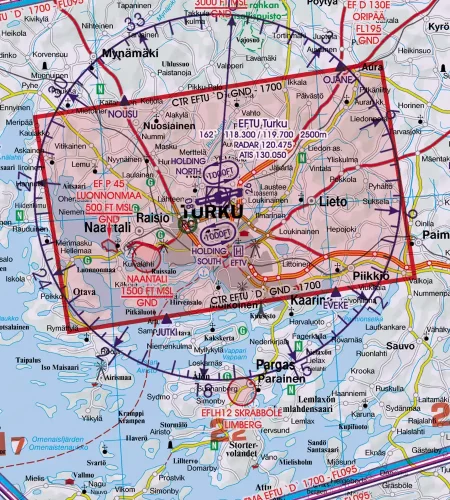 CTR auf der ICAO Karte von Finnland in 500k
