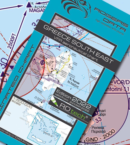 Griechenland Süd Ost VFR ICAO Karte