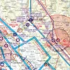 Luftsportgebiet auf der VFR Karte von Italien in 500k