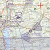 Anflugverfahren auf der VFR Karte von Österreich in 200k
