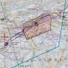 MATZ Flugverkehrszone auf der 200k Sichtflugkarte von Österreich