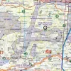Militär Tiefflugstrecke in 500k auf der VFR Karte für Österreich