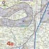 Militär Tiefflugstrecke auf der 200k Luftfahrtkarte von Österreich