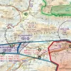TMZ Zone auf der VFR Luftfahrtkarte von Österreich