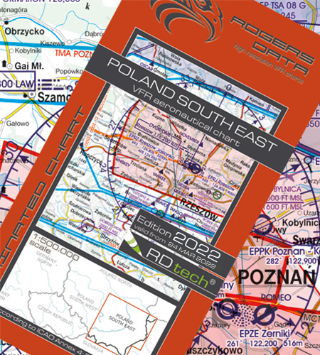 Polen Süd Ost VFR ICAO Karte