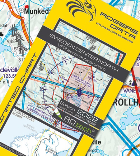 Schweden Zentrum Nord VFR ICAO Karte