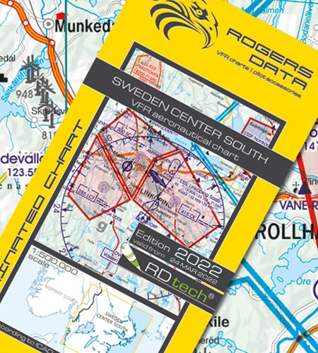Schweden Zentrum Süd VFR ICAO Karte