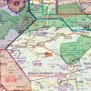 Luftsportgebiet auf der Sichtflugkarte der Slowakei in 500k
