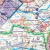Grenzüberflugspunkte auf der 500k ICAO Karte von Tschechien