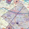 TRA Temporäre Zivile Luftraumreservierung auf der VFR Karte von Tschechien in 500k