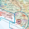Luftsportgebiet auf der 1000k Sichtflugkarte von der Türkei