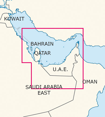 UAE Katar Bahrain VFR ICAO Karte Blattschnitt