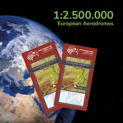 Europas Flugplätze - Karten 1:2.500:000