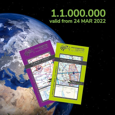 VFR ICAO Karten 2022 – 1:1.000.000