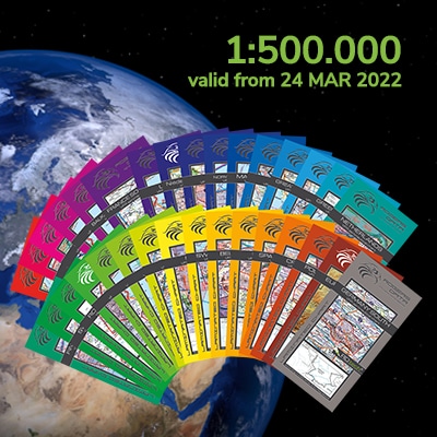 Cartes VFR OACI 2022 - 1:500.000