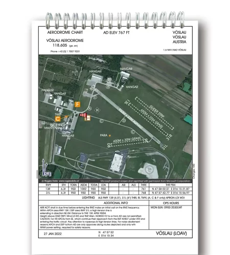 Trip Kit von Austria mit LOAV Flugplatzkarten