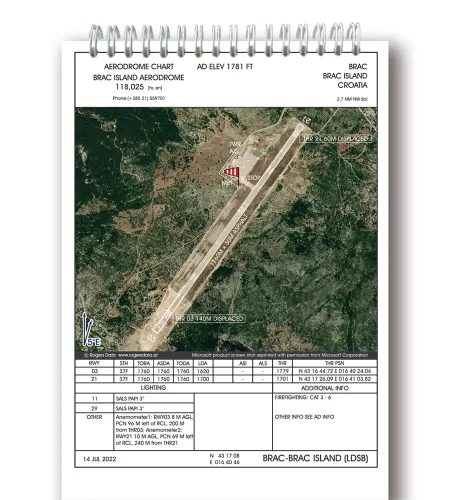 Trip Kit von Croatia mit LDSB Flugplatzkarten