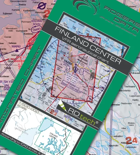 VFR ICAO Aeronautical Chart of Finnland Center in 500k