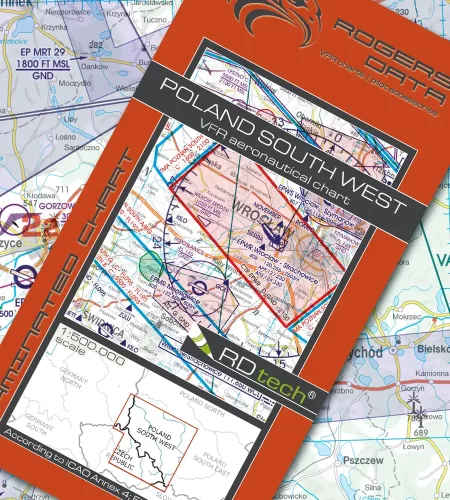 VFR ICAO Aeronautical Chart of Poland South West in 500k