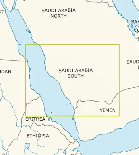 Blattschnitt von Saudi Arabien Süd in1000k